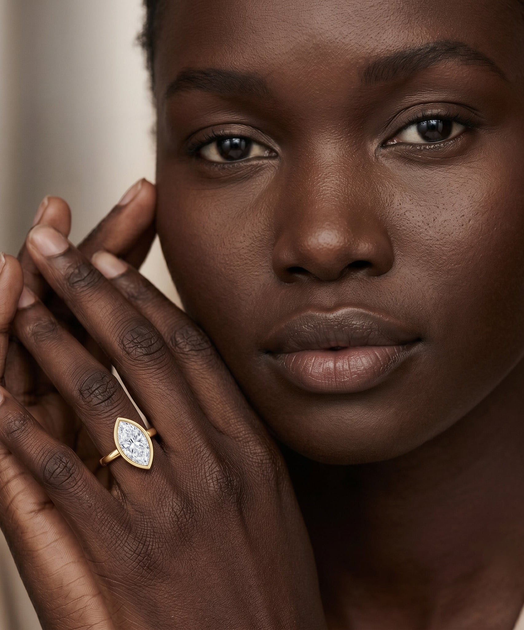 IGI Certified 2 Carat Lab Grown Diamond Marquise Ring For Engagement