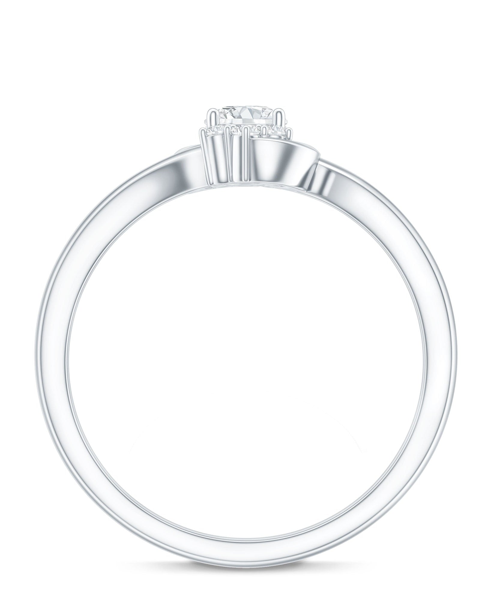 Brilliant Cut Certified Lab Grown Diamond Promise Ring For Her