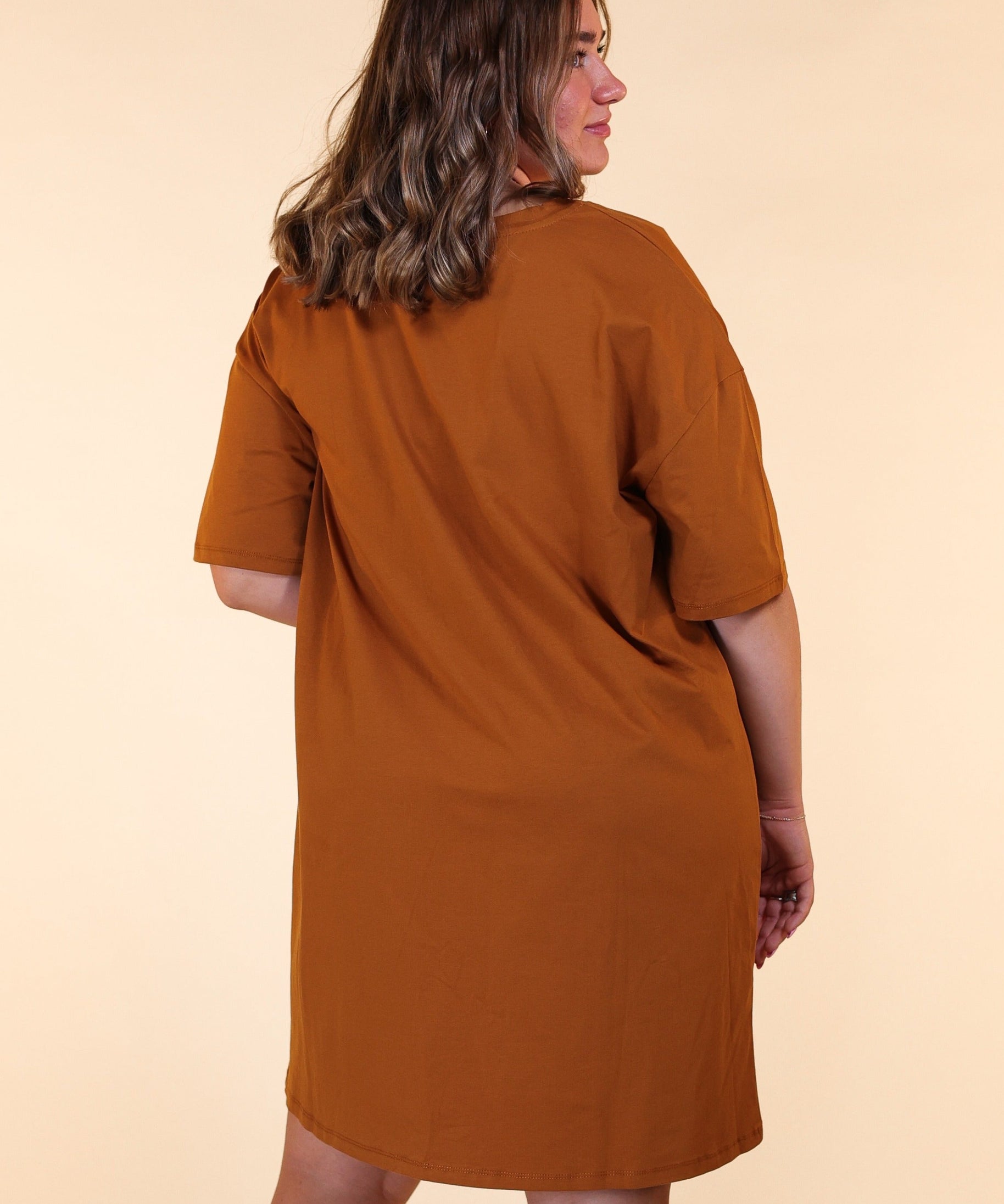 Rust T-shirt Dress