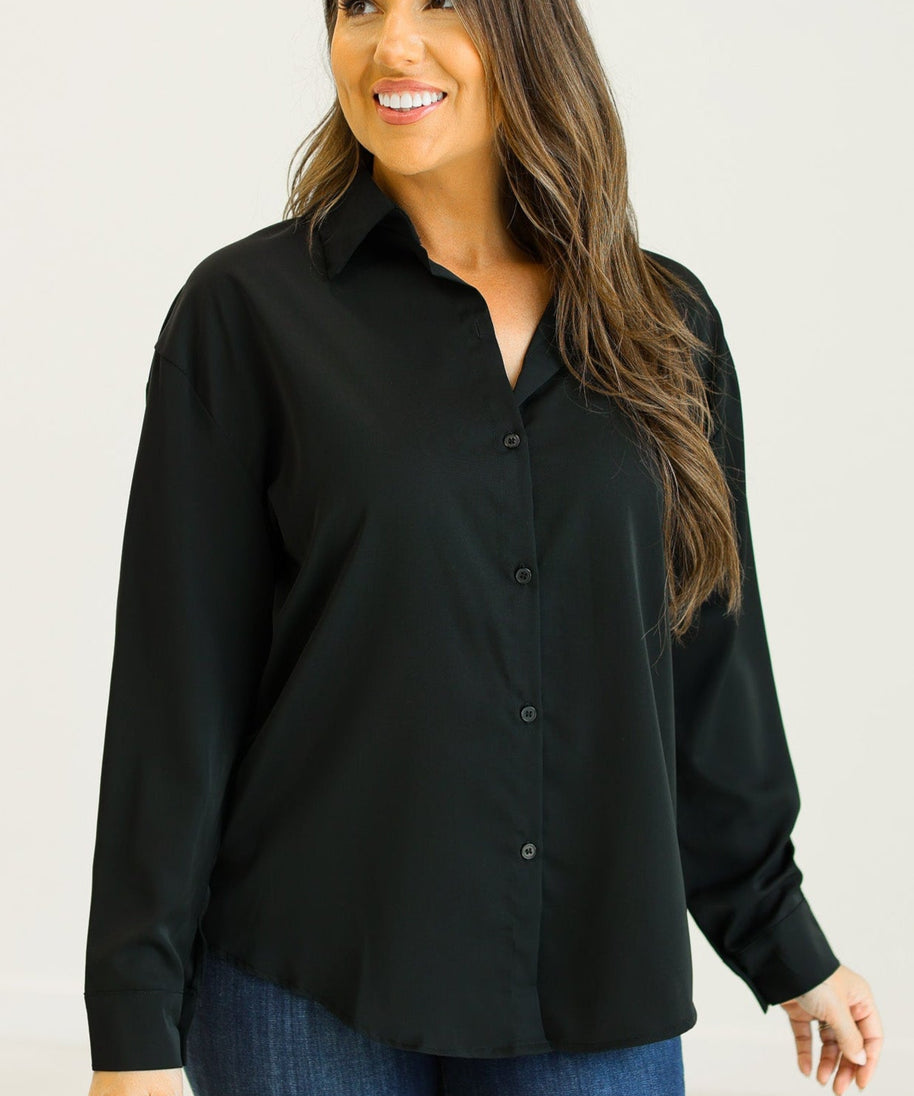 Kathryn Button-Up, Black