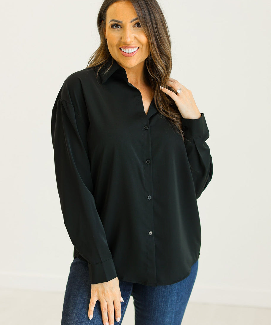 Kathryn Button-Up, Black