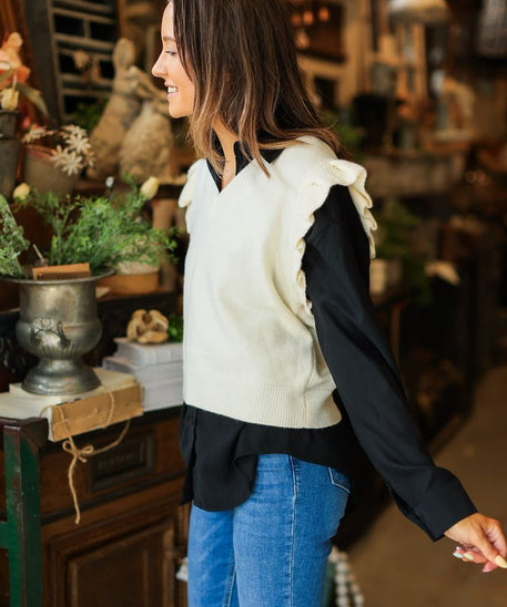 Kathryn Button-Up, Black