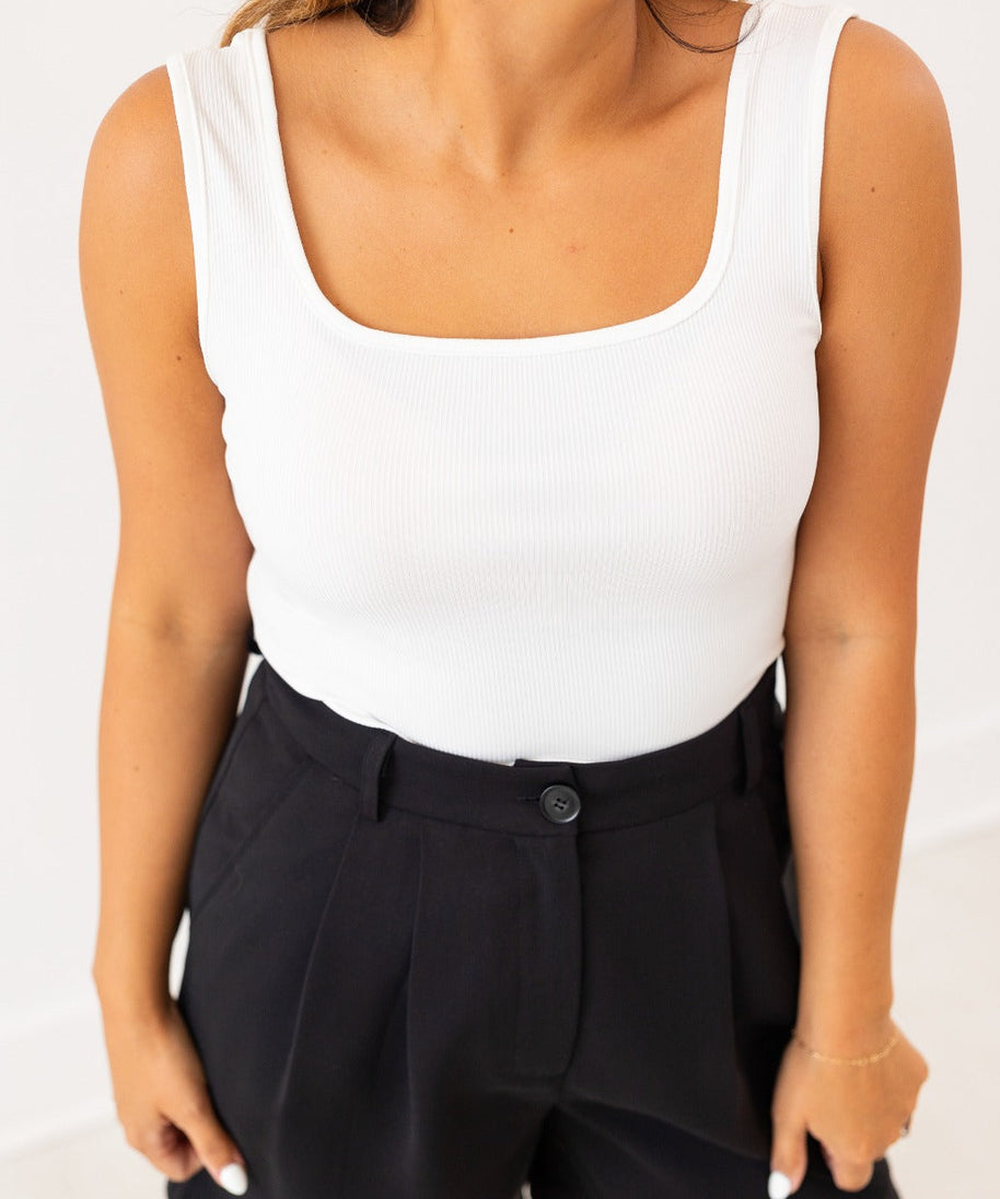 Bella Tank Top, White