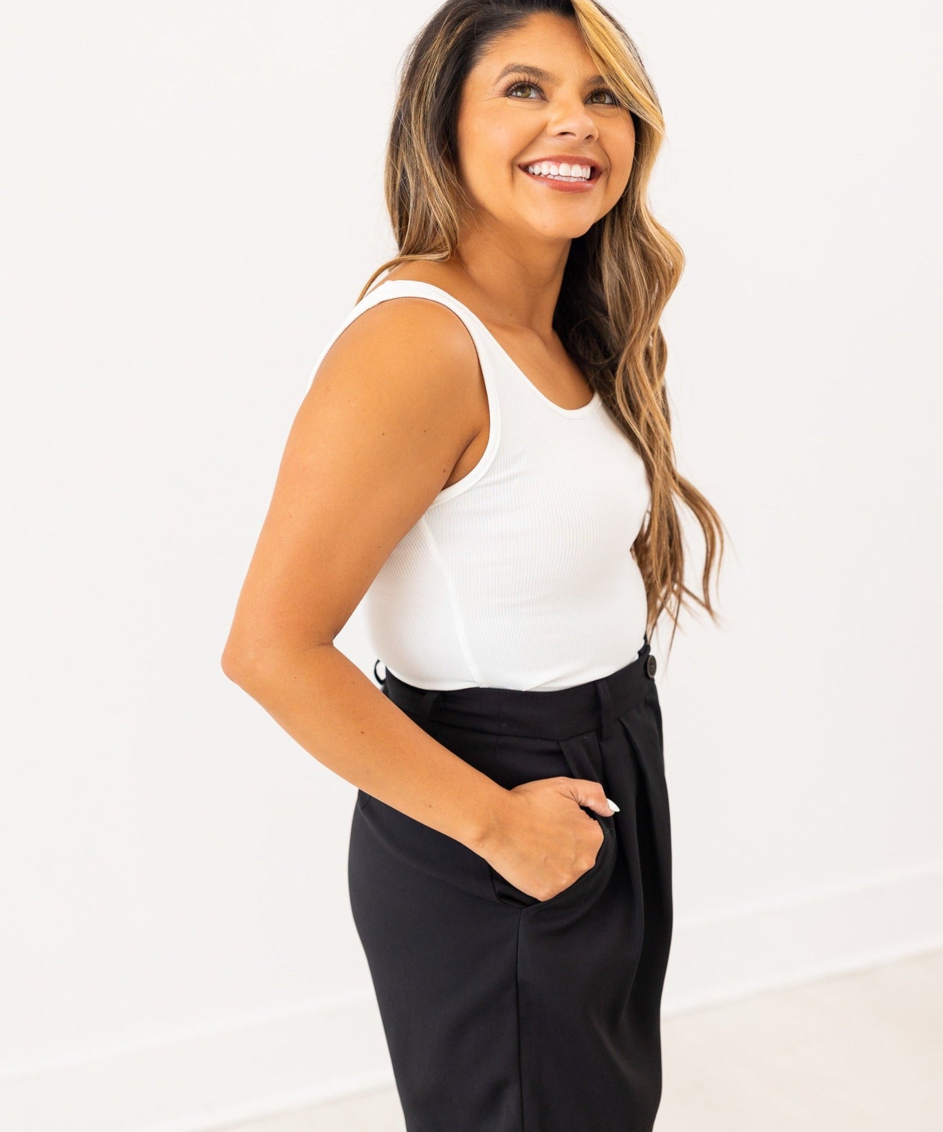 Bella Tank Top, White