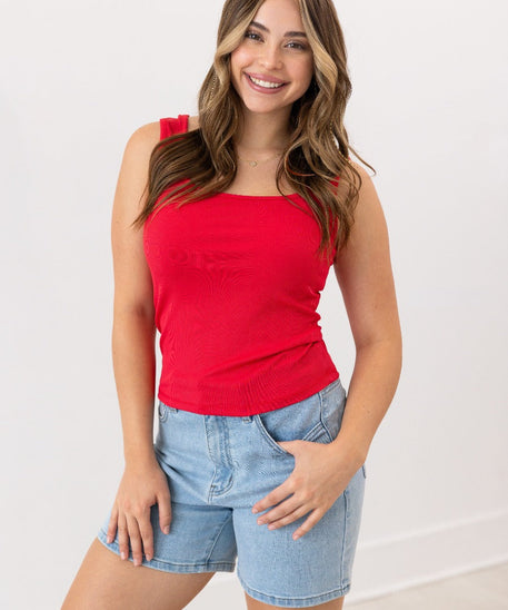 Bella Tank Top, True Red