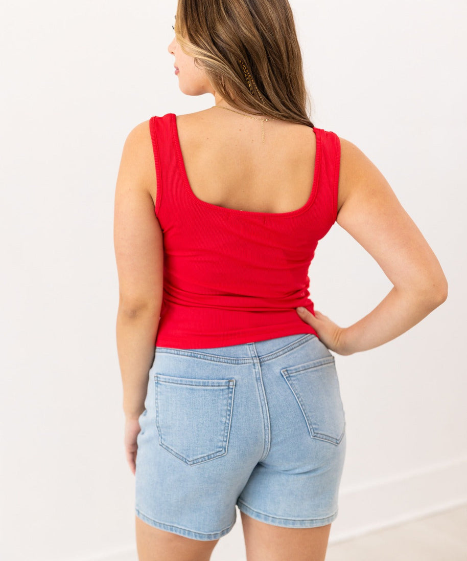 Bella Tank Top, True Red