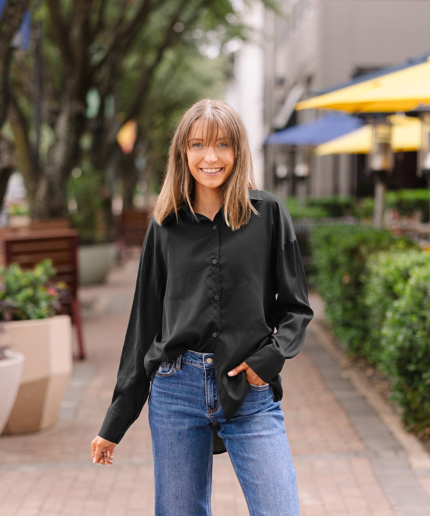 Kathryn Button-Up, Black