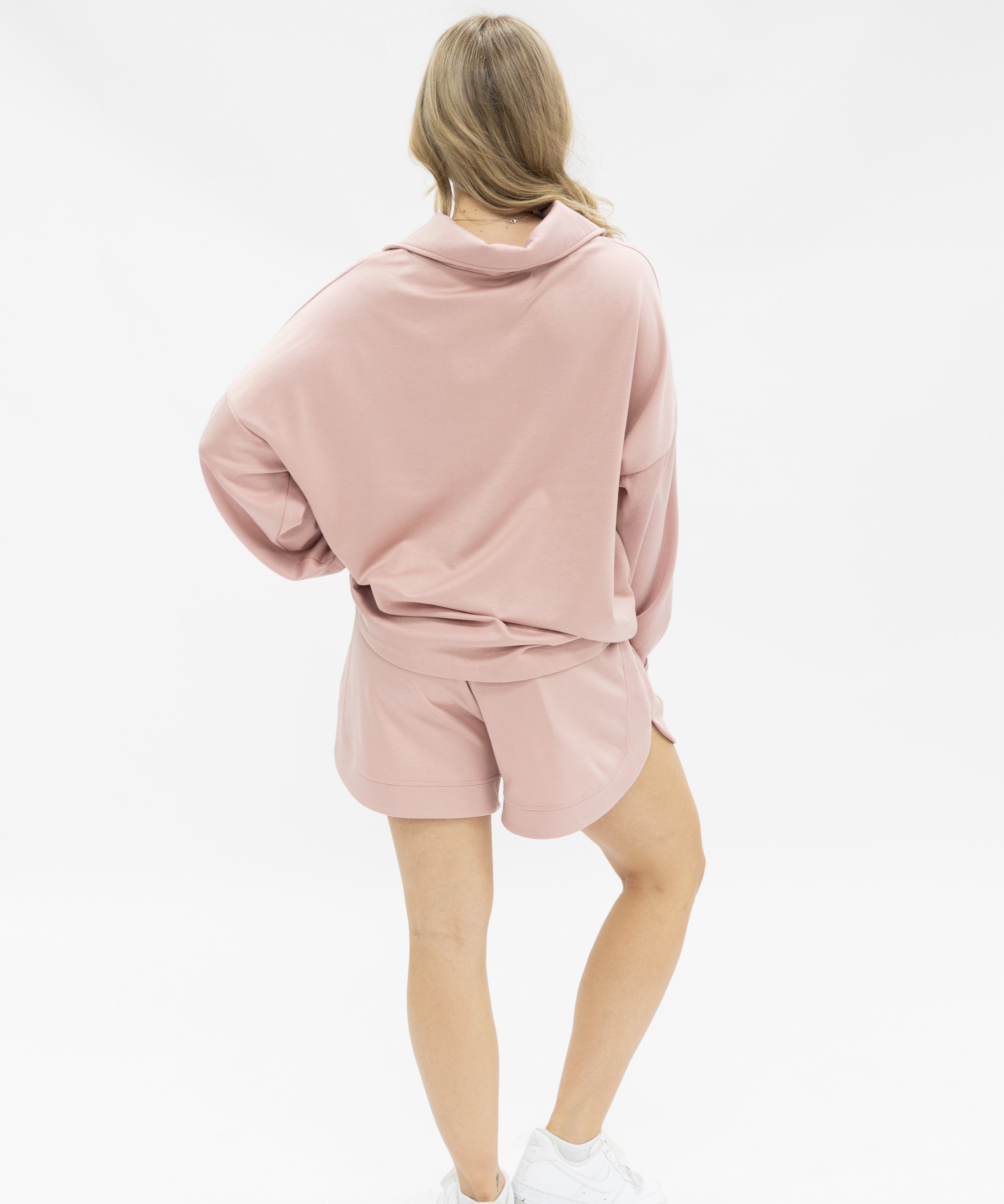 Butter Soft Shorts for Women – Ultra-Soft Stretch Fabric, Drawstring Waist, Pink