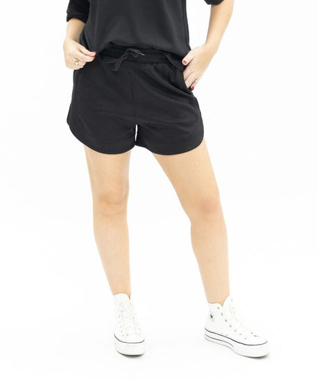 Butter Soft Shorts for Women – Ultra-Soft Stretch Fabric, Drawstring Waist, Black