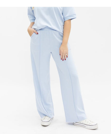Butter Soft Wide-Leg Pants for Women – Ultra-Soft Stretch Fabric, Blue