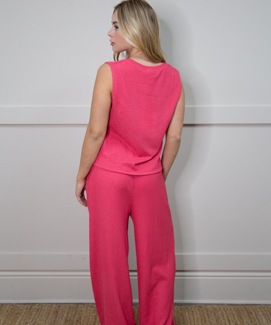 The Earhart Top, Fuchsia