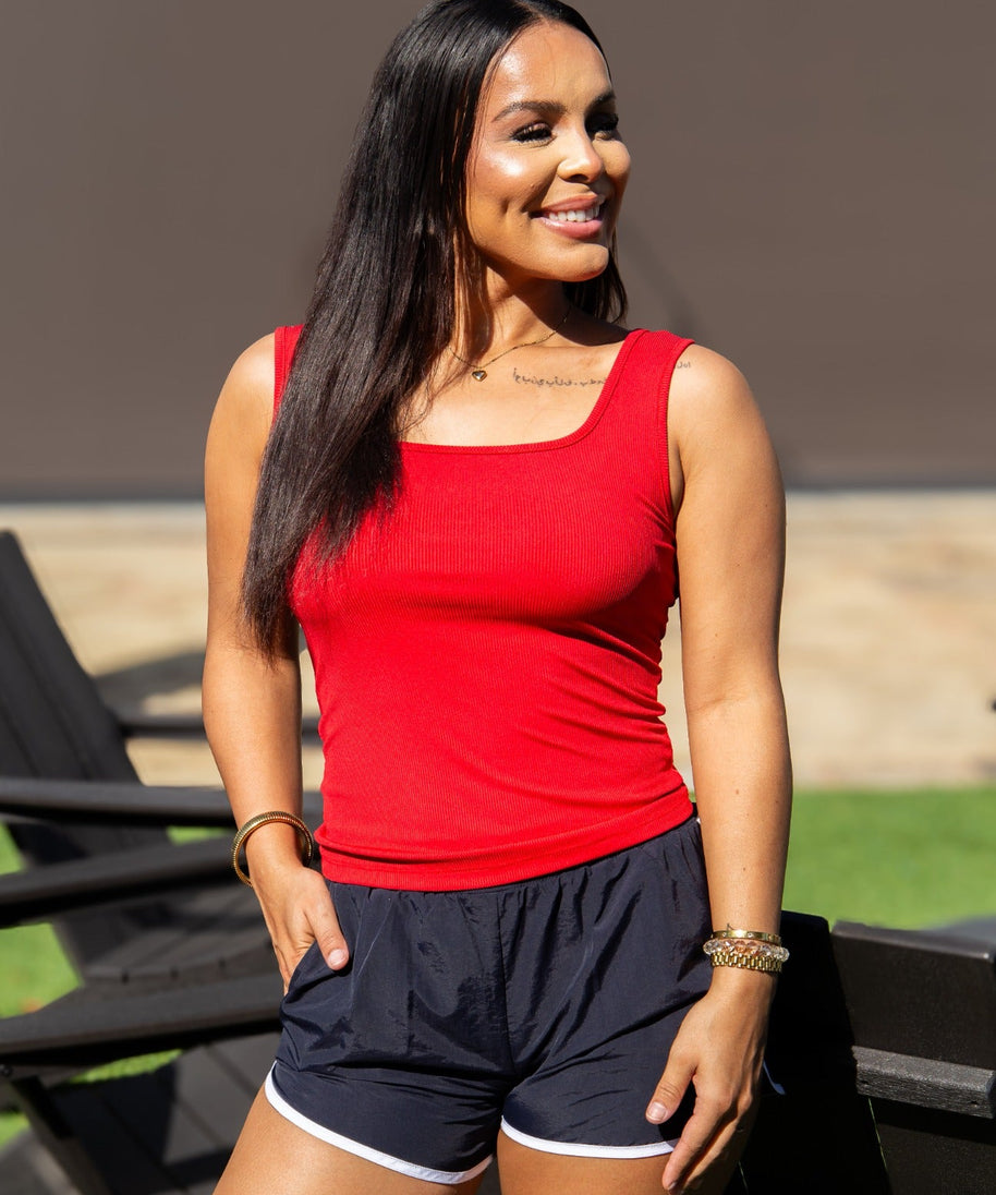 Bella Tank Top, True Red