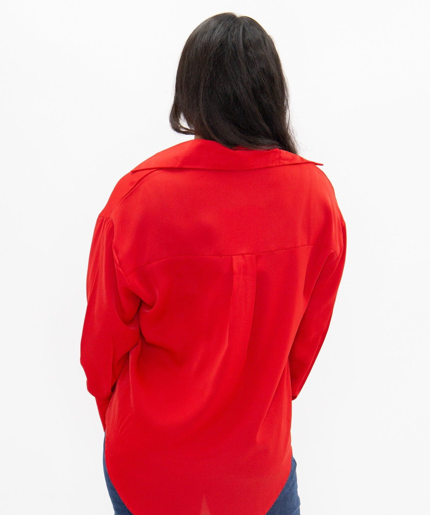 Kathryn Classic Button-Up, Dark Red
