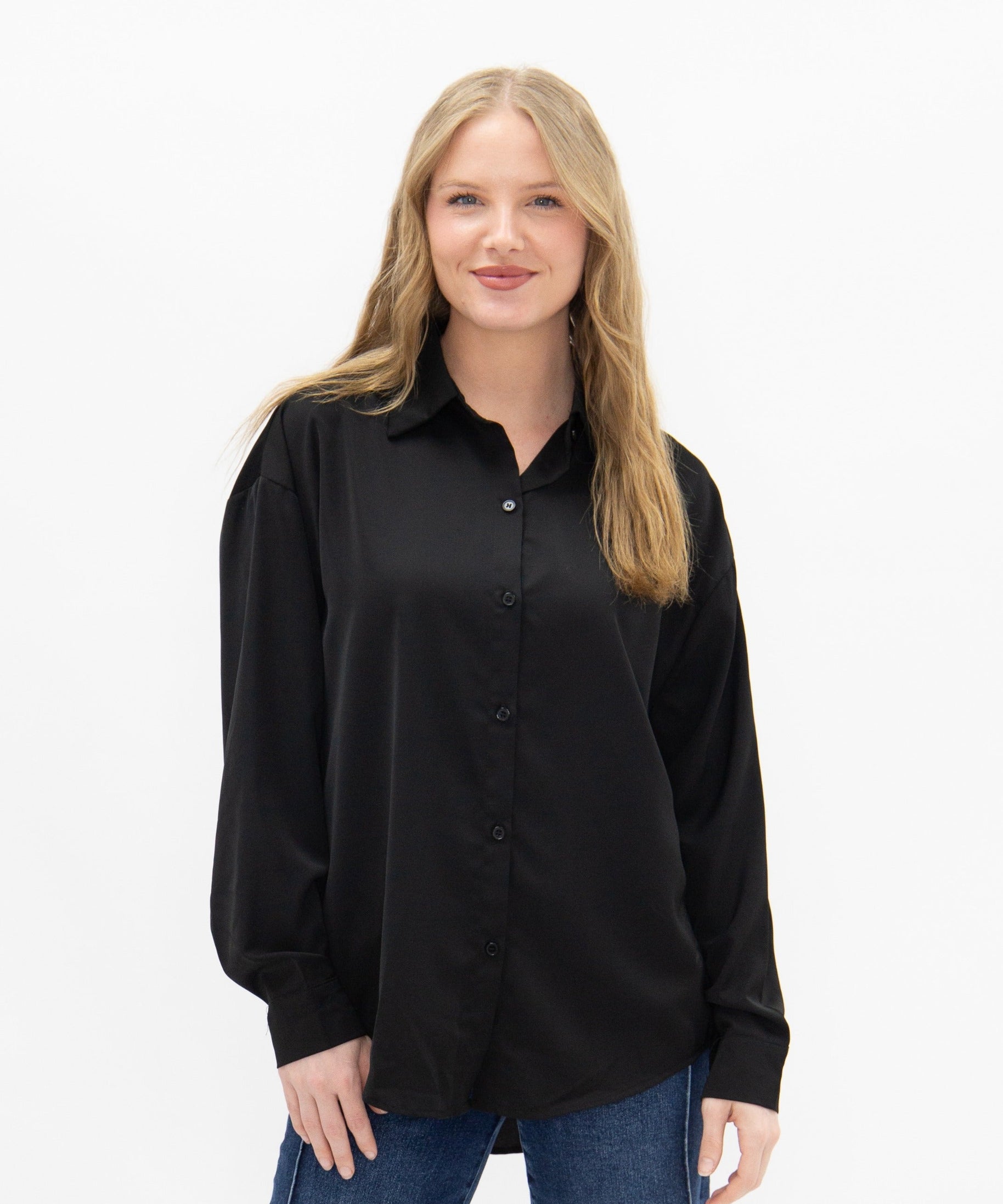 Kathryn Button-Up, Black