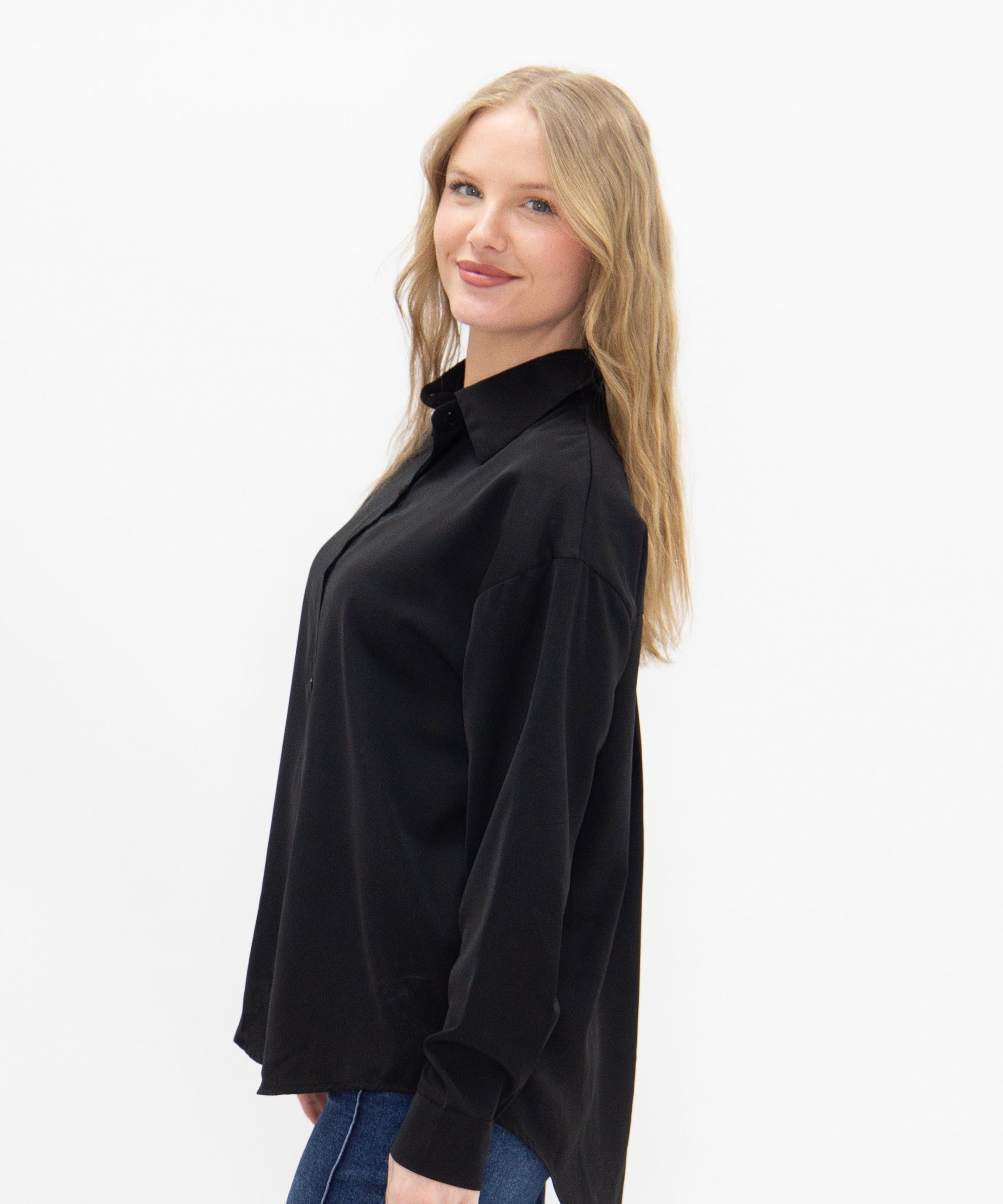 Kathryn Button-Up, Black