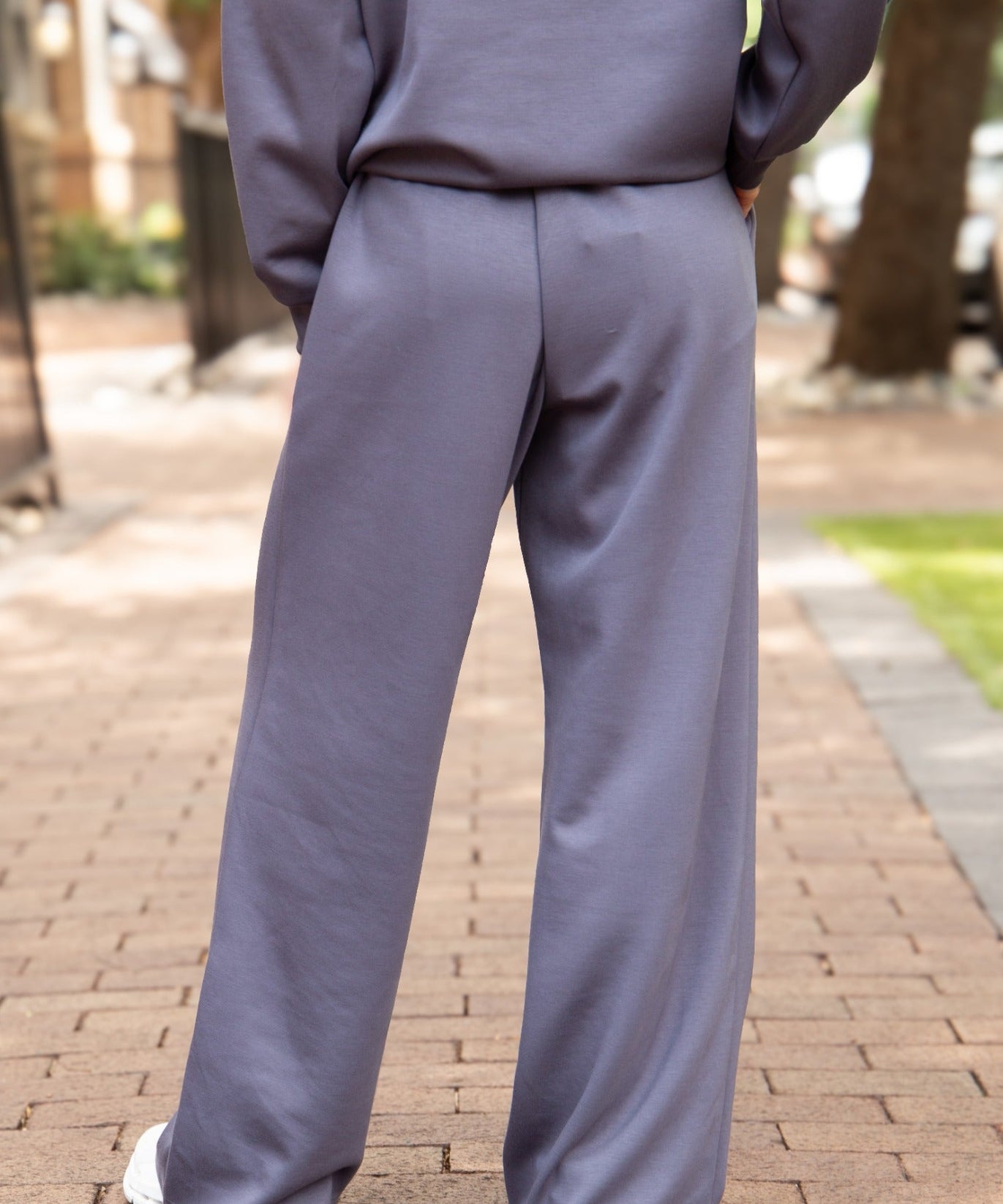 Butter Soft Wide-Leg Pants for Women – Ultra-Soft Stretch Fabric, Slate Blue