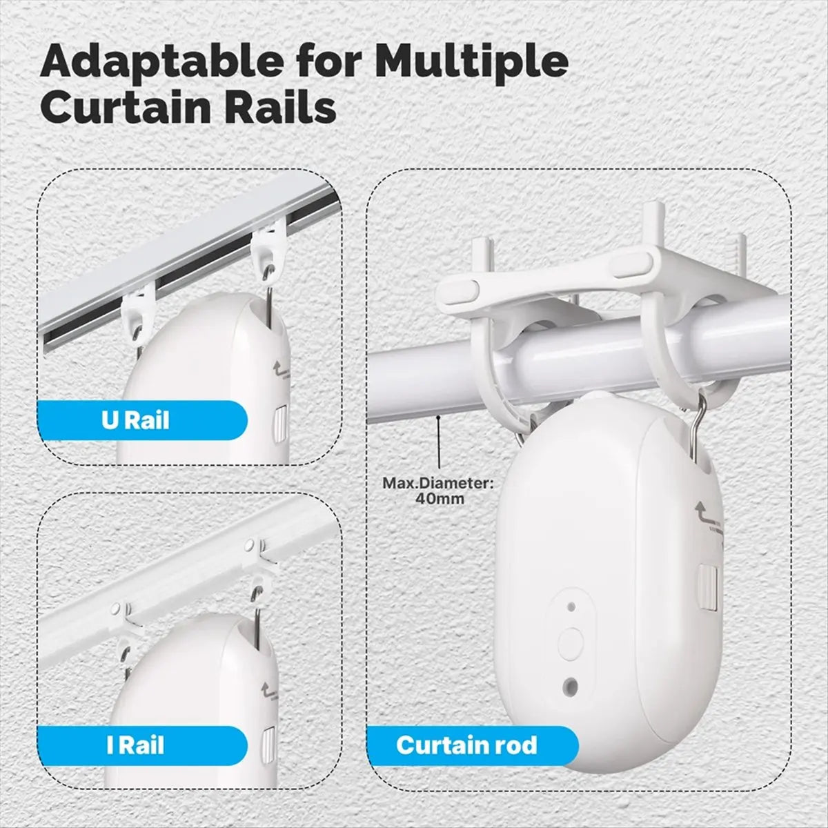 Tuya Robot de rideau intelligent ZigBee – Ouverture et fermeture automatiques avec contrôle via application
