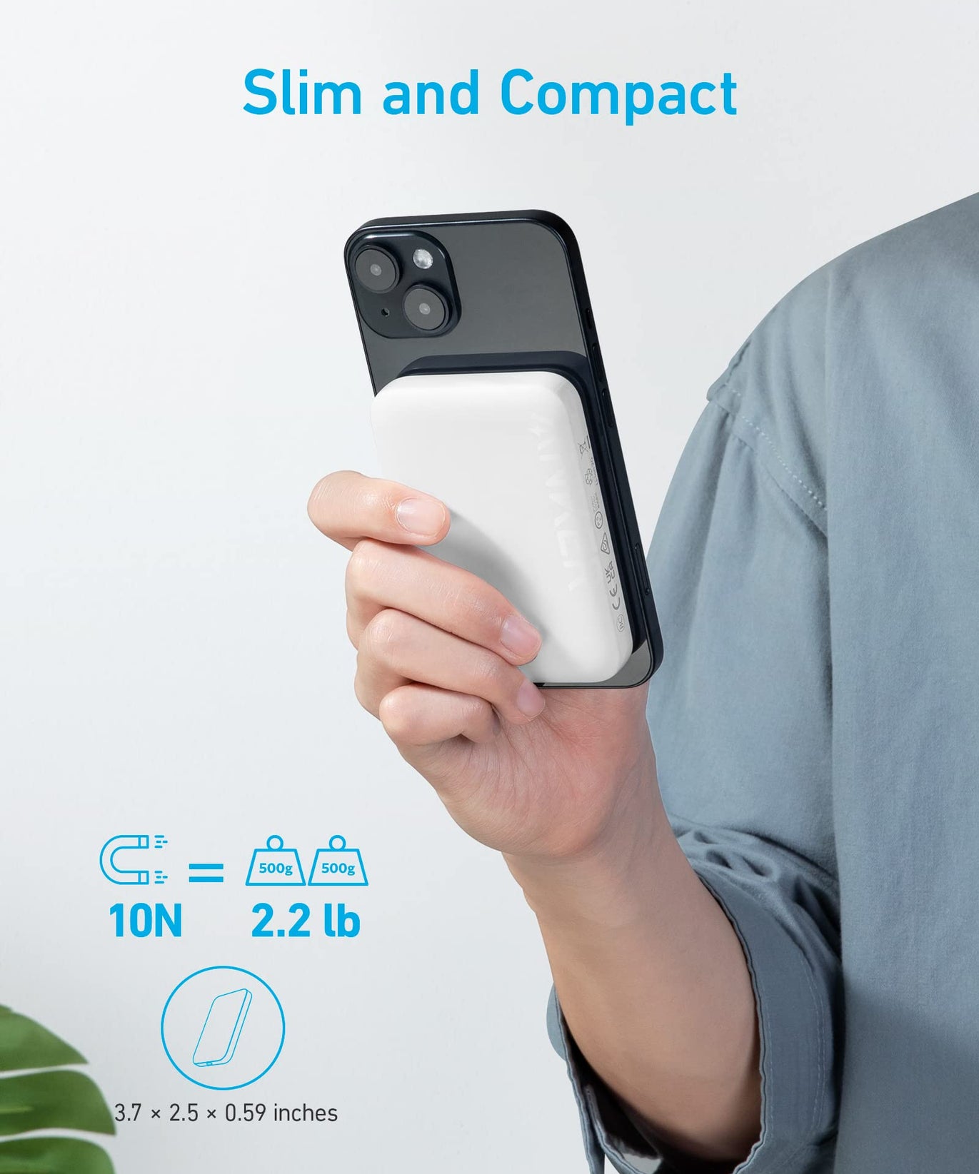 Anker <b>321</b> MagGo Battery (PowerCore Magnetic 5K)