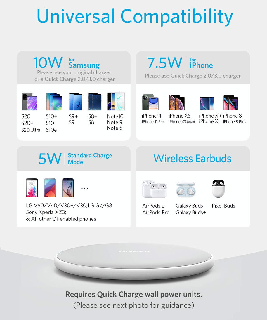 Anker <b>313</b> Wireless Charger (Pad)