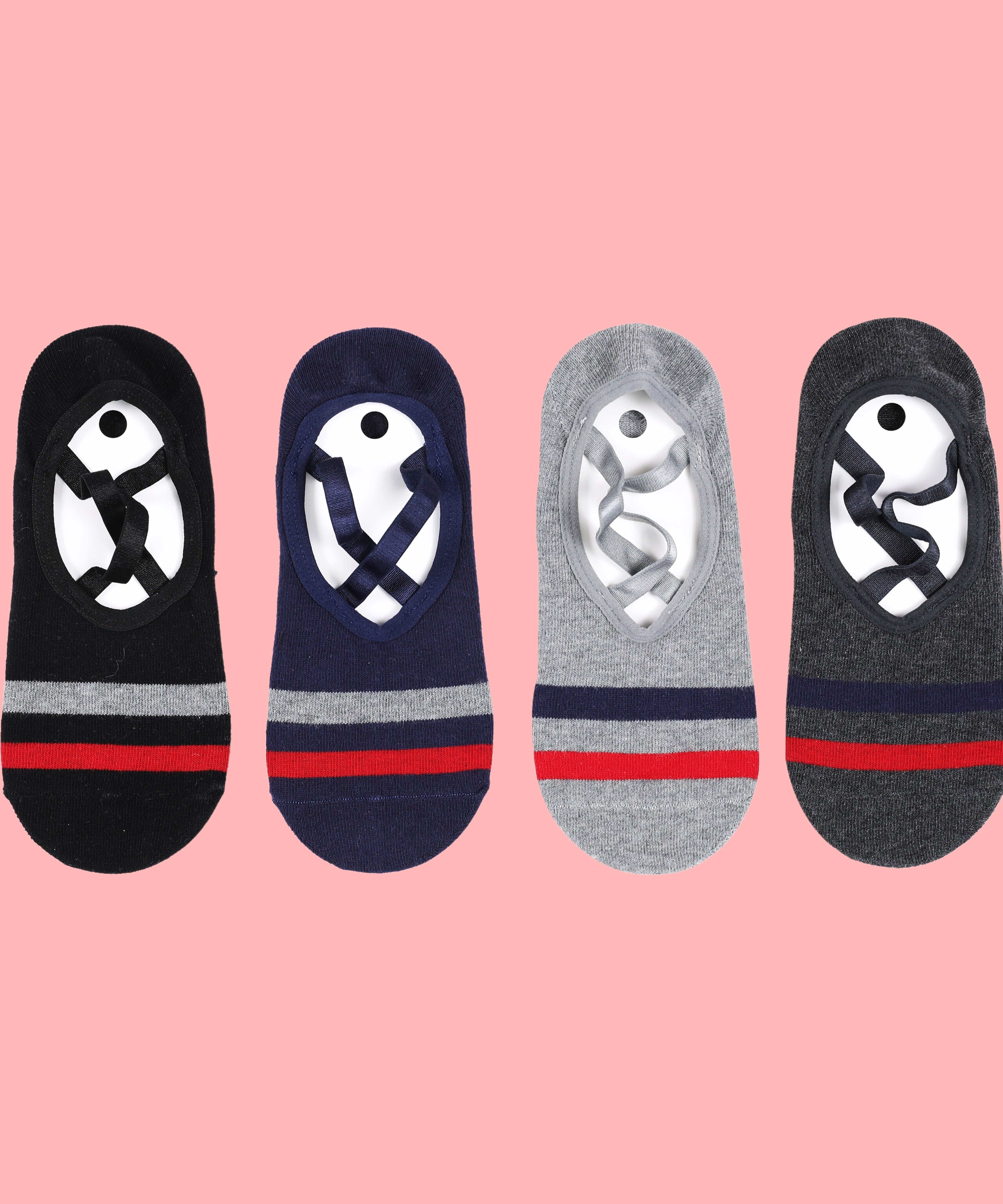 Non-Slip Women's Hospital Socks (Stripes)