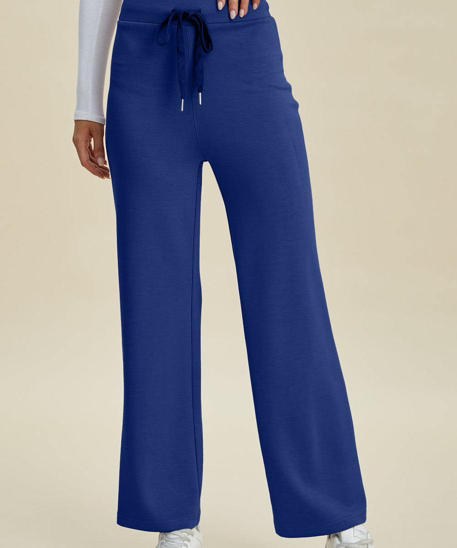 Basic Bae Full Size Air Scuba Drawstring Wide Leg Pants