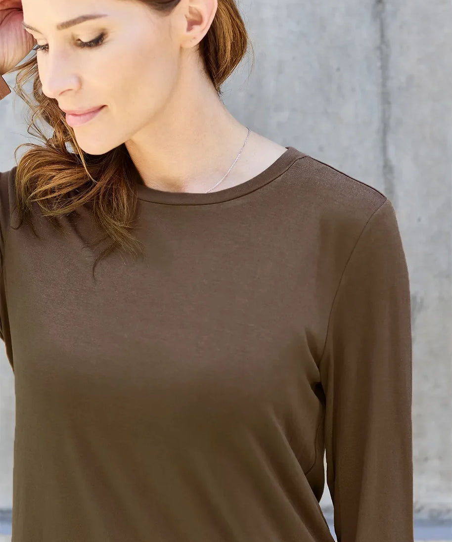 Basic Bae Full Size Round Neck Long Sleeve Top