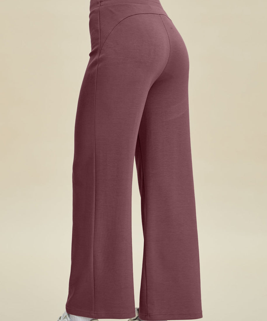 Basic Bae Full Size Air Scuba Drawstring Wide Leg Pants