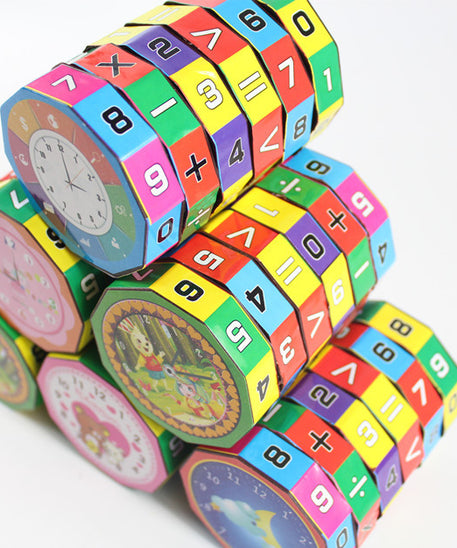 Jouet Cube Mathématique Éducatif pour Enfants – Puzzle d'Apprentissage Amusant