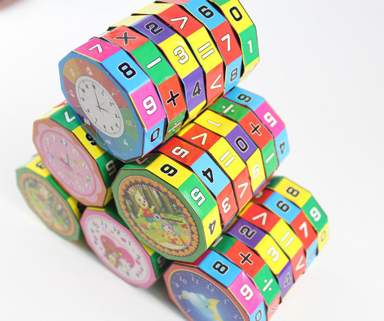 Jouet Cube Mathématique Éducatif pour Enfants – Puzzle d'Apprentissage Amusant
