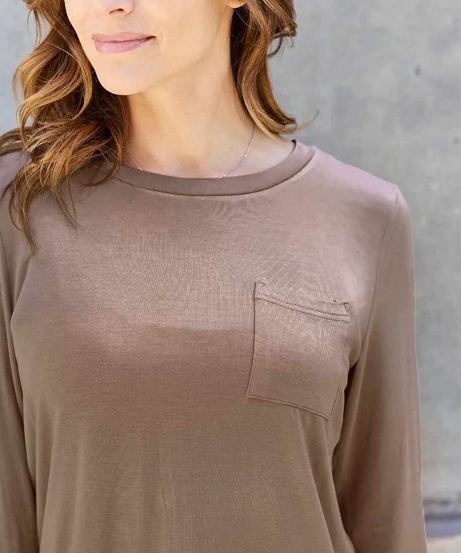 Basic Bae Full Size Round Neck Long Sleeve Top
