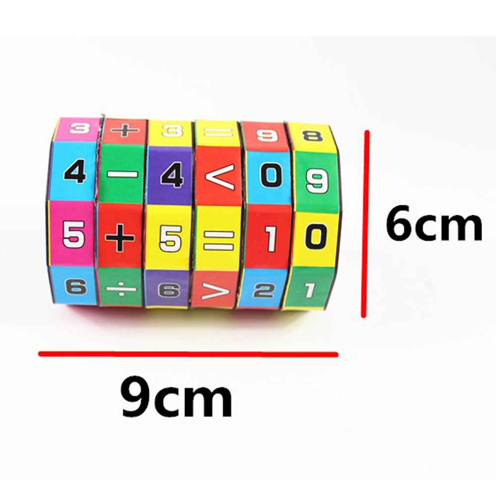 Jouet Cube Mathématique Éducatif pour Enfants – Puzzle d'Apprentissage Amusant