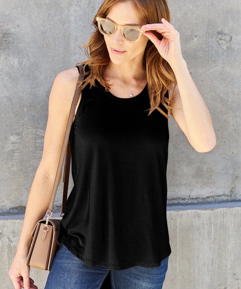Basic Bae Bamboo Full Size Round Neck Tank