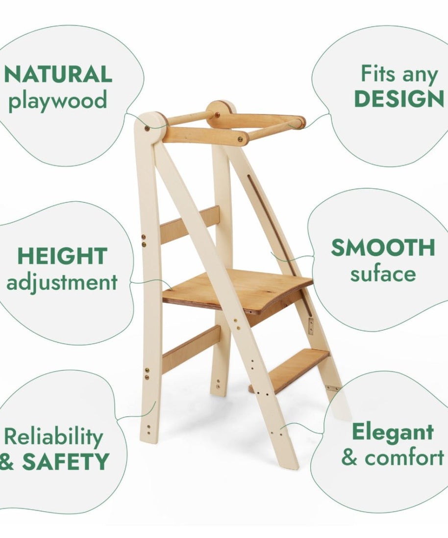 Adjustable Montessori Tower - Kids Step Stool