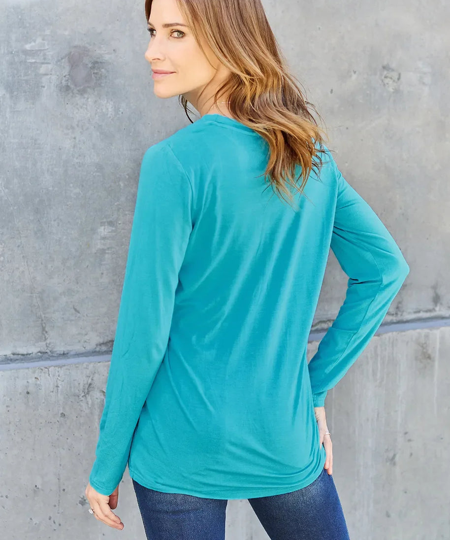Basic Bae Full Size Round Neck Long Sleeve Top