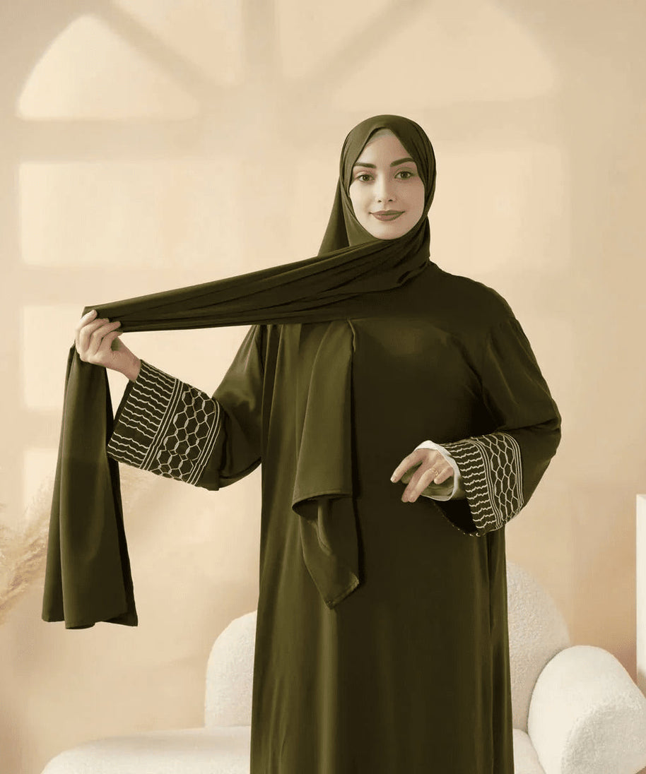 Archive Piece Portable Pocket Headscarf Dress Abaya - MP042 (Size Free Size Only)