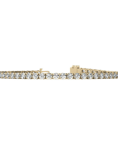6.00 CTW AGI Certified Lab-Grown Diamond Tennis Bracelet in 14K Yellow or White Gold | G/VS Clarity
