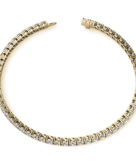6.00 CTW AGI Certified Lab-Grown Diamond Tennis Bracelet in 14K Yellow or White Gold | G/VS Clarity