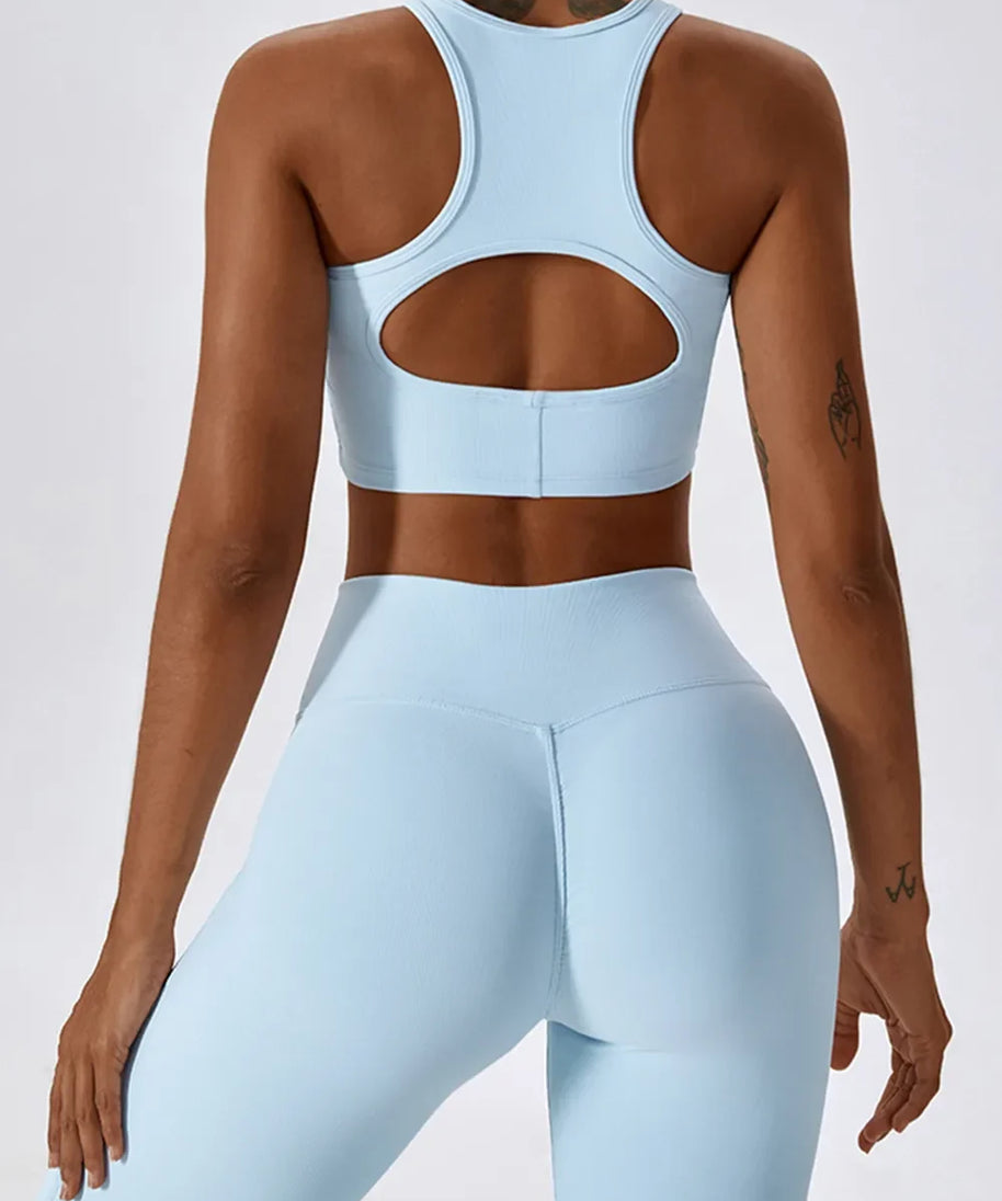 Basic Bae Cutout Racerback Active Tank