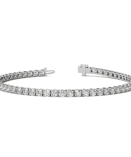 6.00 CTW AGI Certified Lab-Grown Diamond Tennis Bracelet in 14K Yellow or White Gold | G/VS Clarity