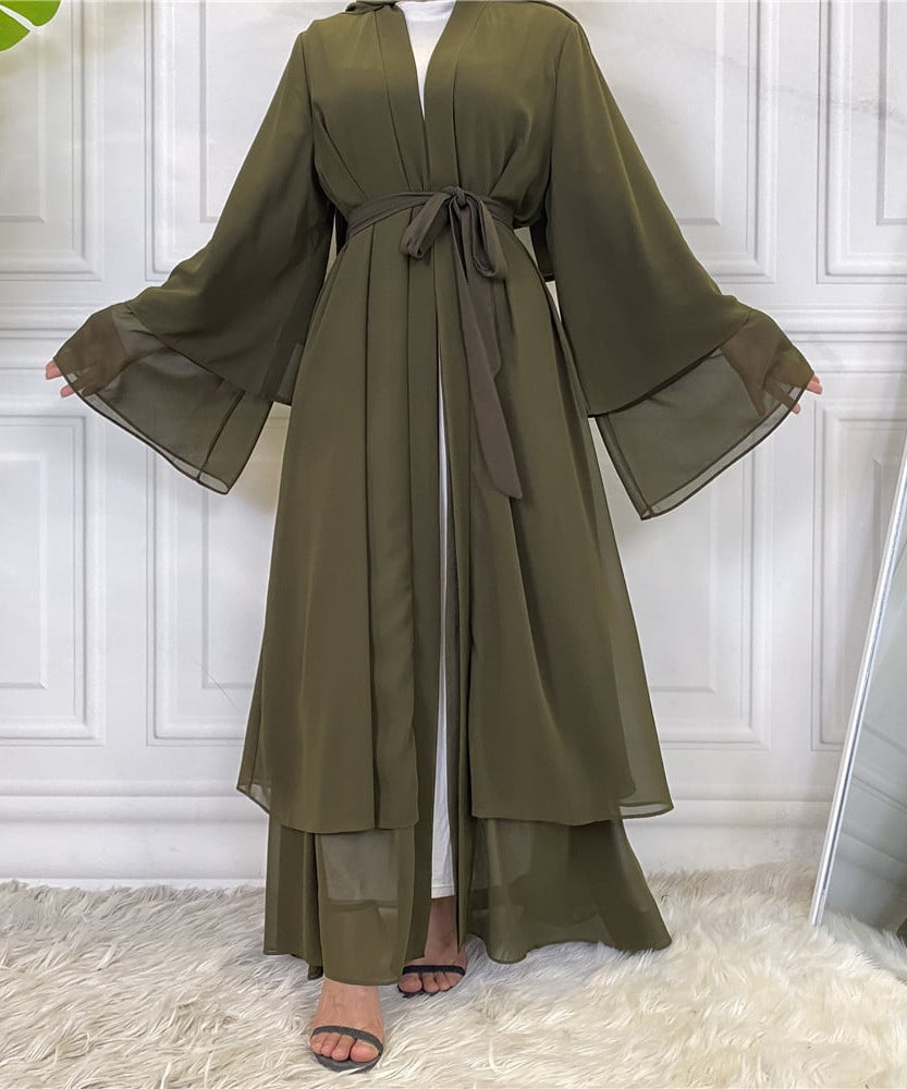 Chiffon Robe - Fashionable Muslim Cardigan