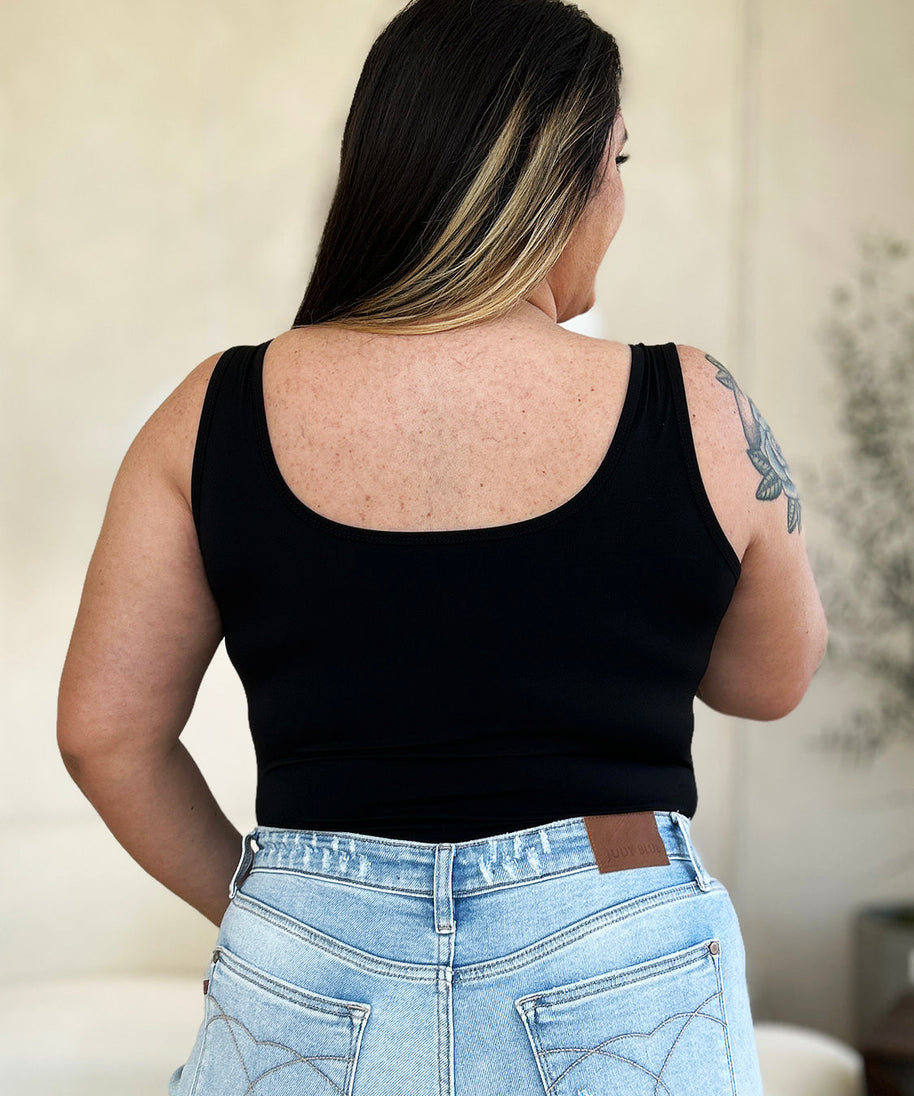 Basic Bae Full Size Square Neck Sleeveless Bodysuit
