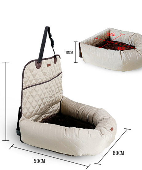 New Multifunctional Pet Car Bed with Thick Cushion