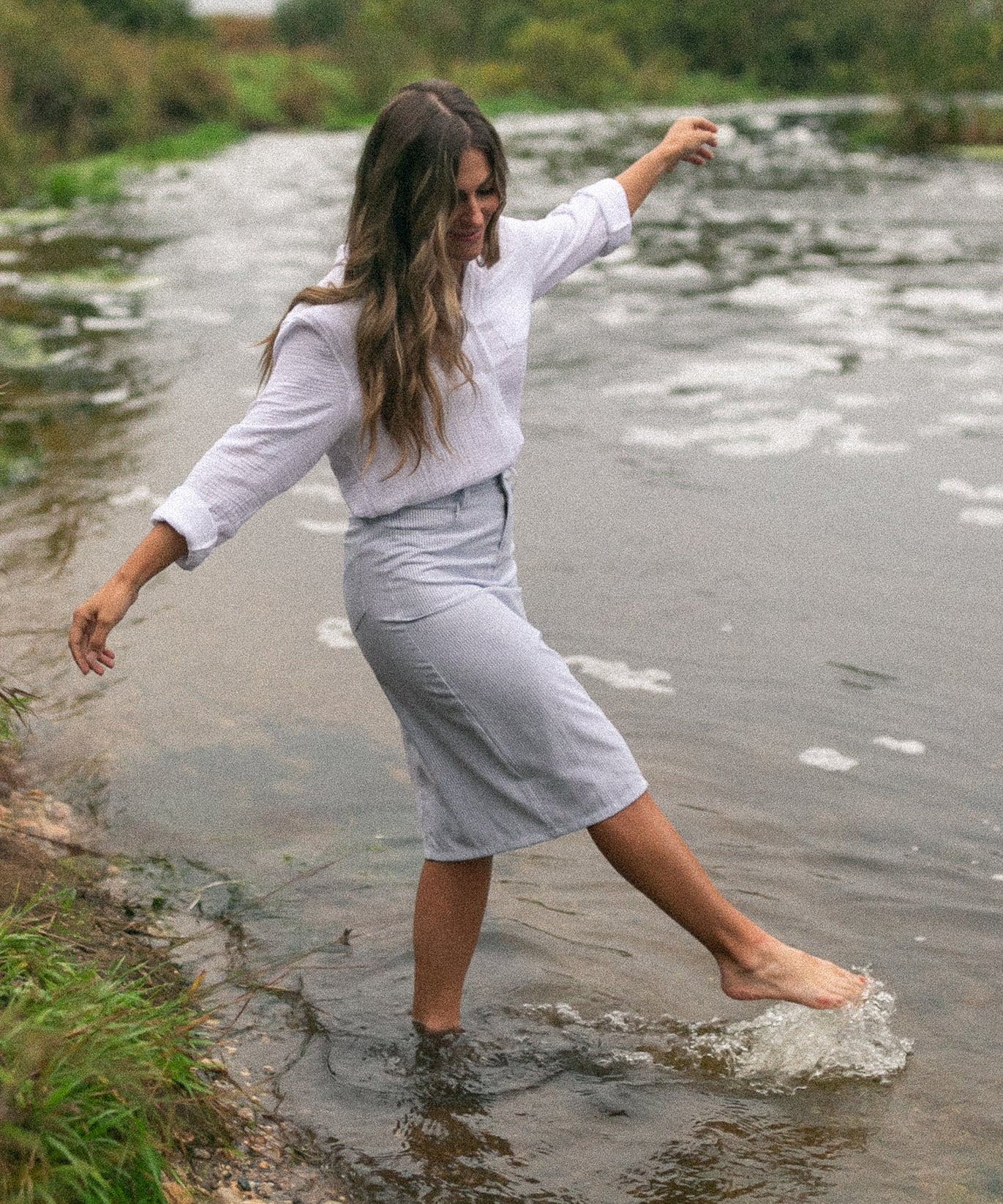 Bailey Cotton Gauze Button Down Top