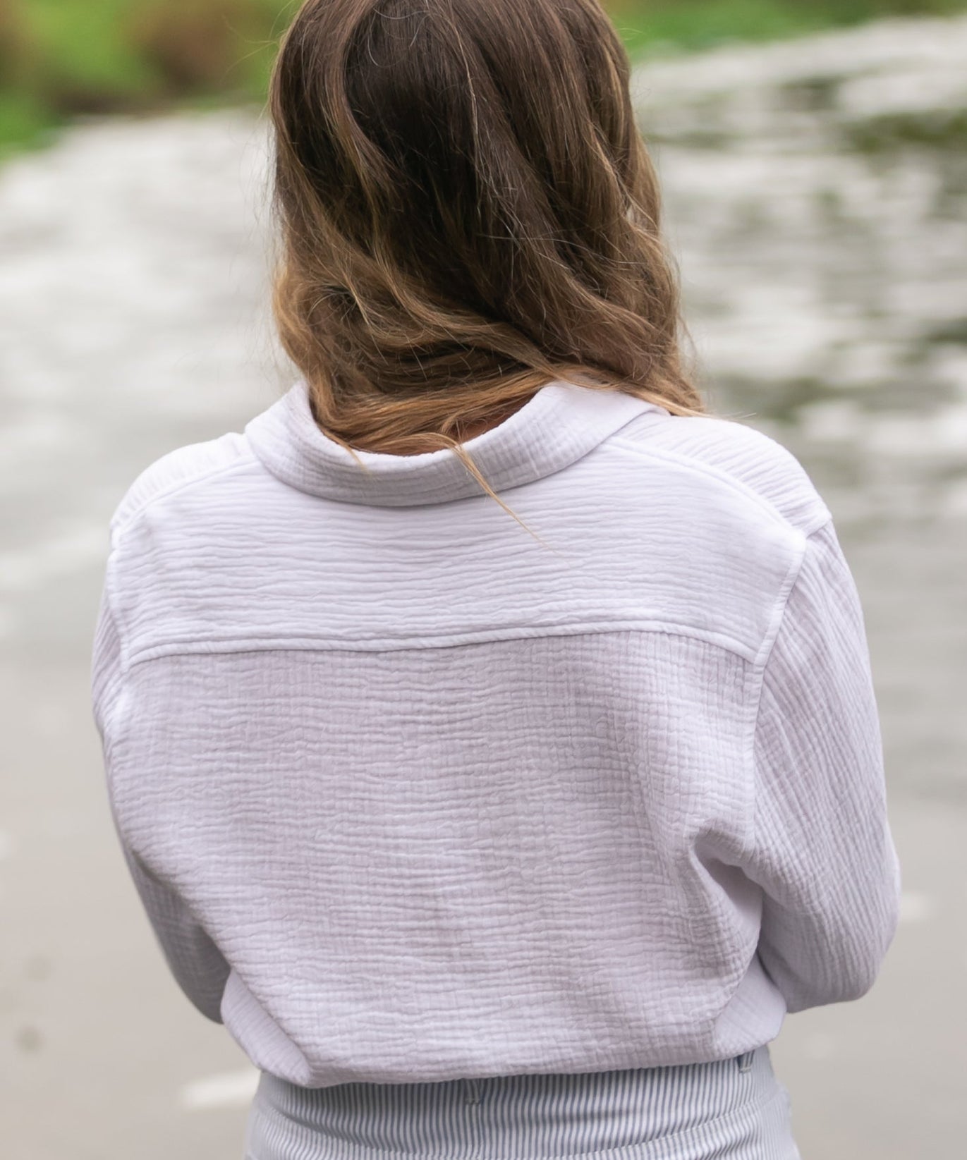 Bailey Cotton Gauze Button Down Top