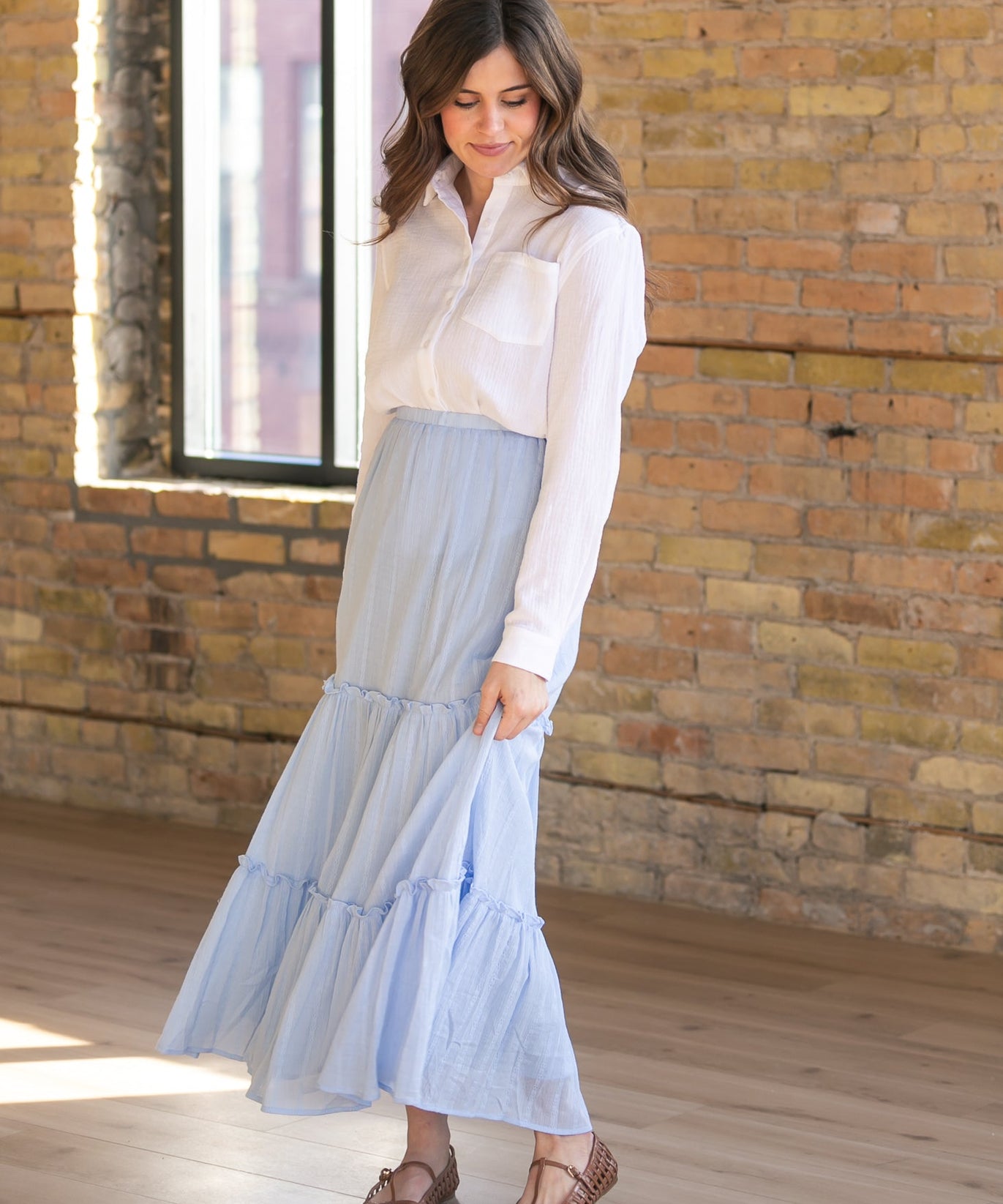 Bailey Cotton Gauze Button Down Top