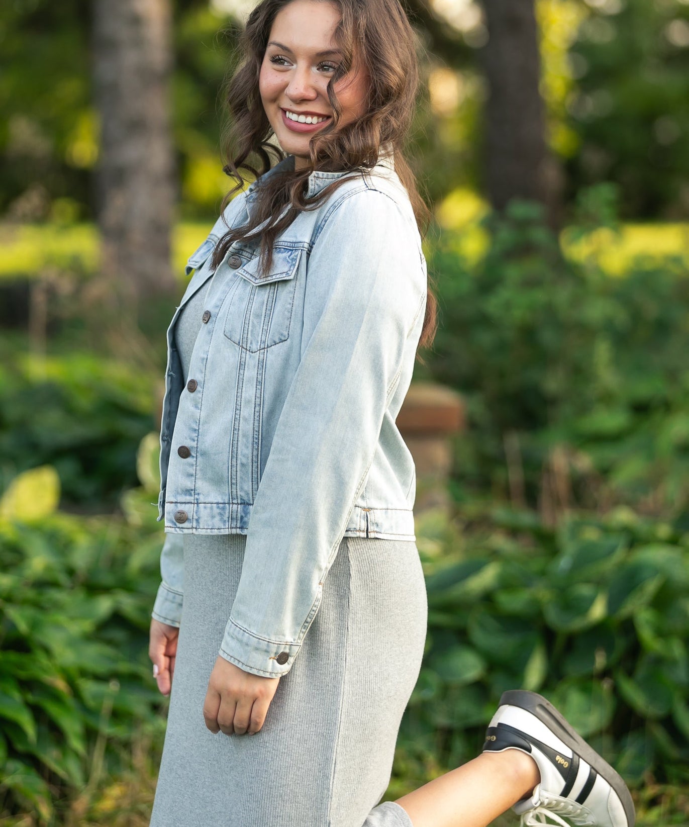 Baylor Gray Ribbed T-shirt Dress