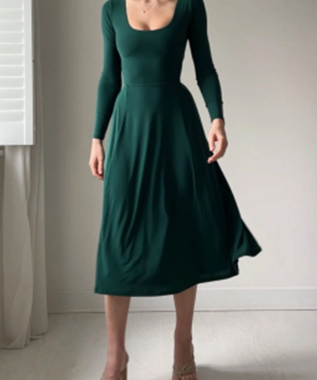 Women Elegant Long Sleeves Dress
