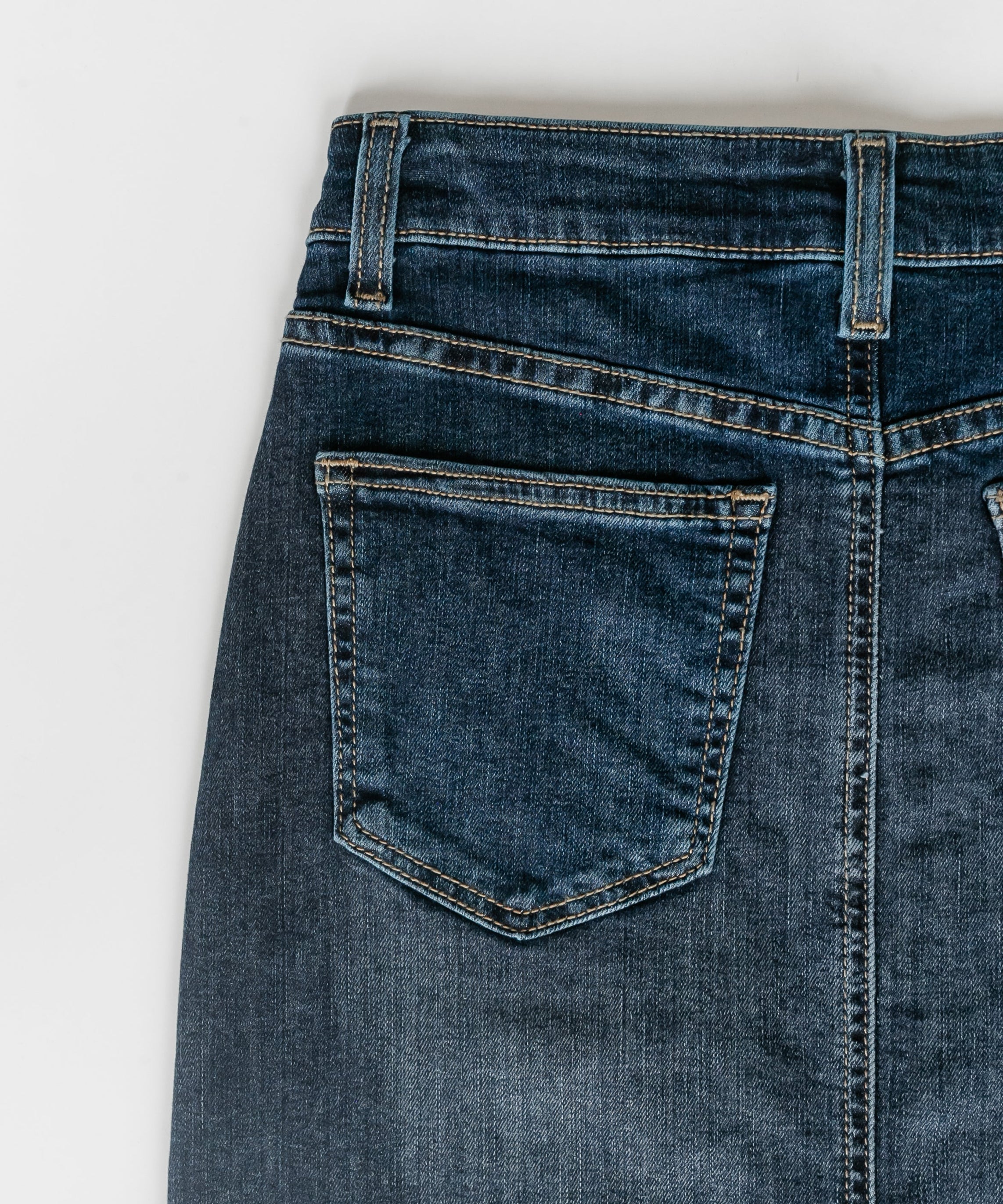 Bria Dark Wash Denim Maxi Skirt - FINAL SALE