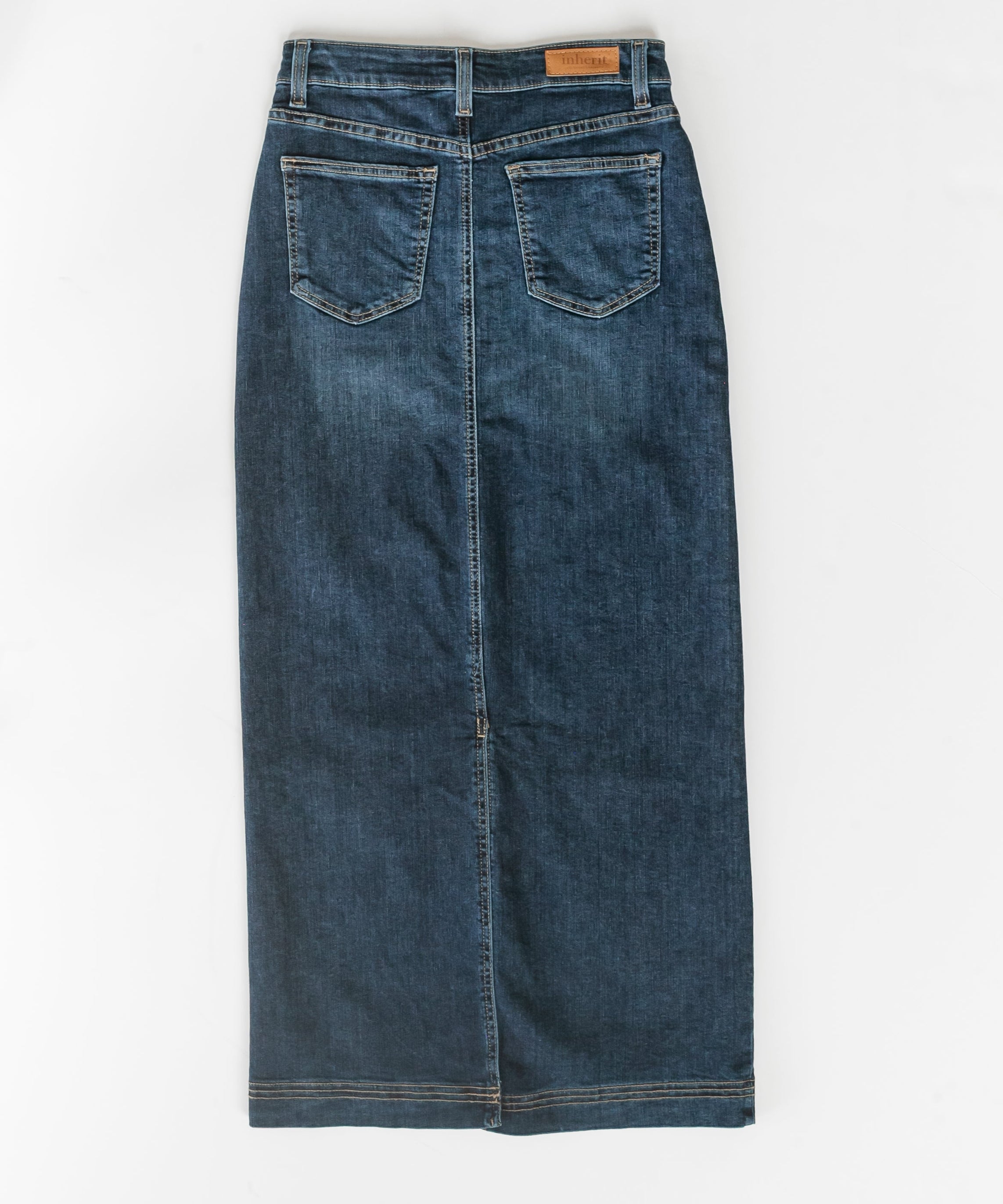 Bria Dark Wash Denim Maxi Skirt - FINAL SALE