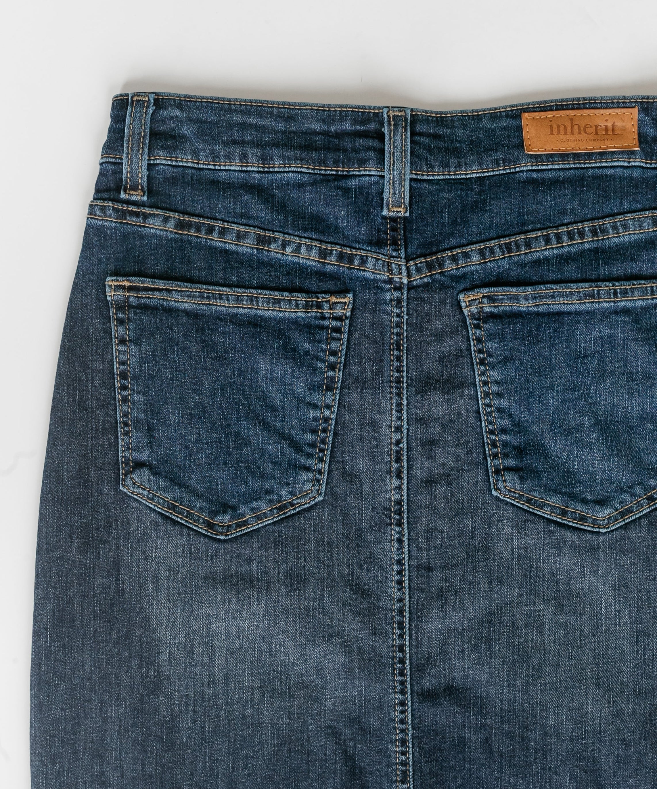 Bria Dark Wash Denim Maxi Skirt - FINAL SALE